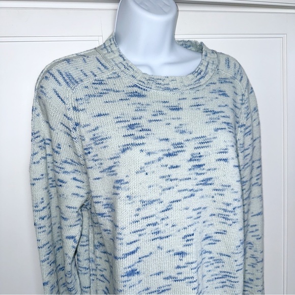 J. Crew Speckled Blue Pullover Sweater Size Small Preppy - Picture 5 of 11